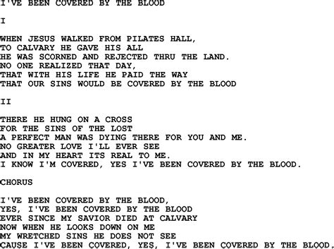 By The Blood Lyrics